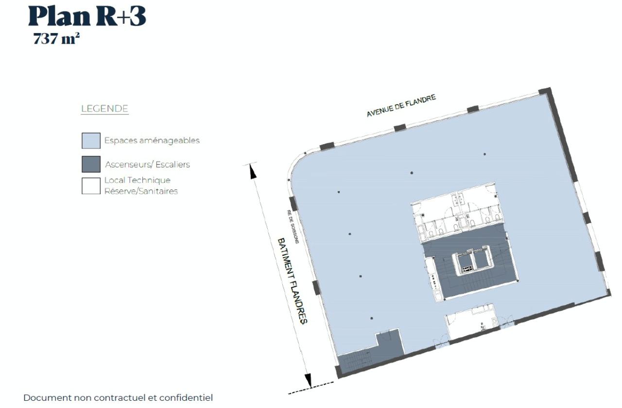 Bureau Paris 4000m² Location bureau Paris OLBUR2531897 9